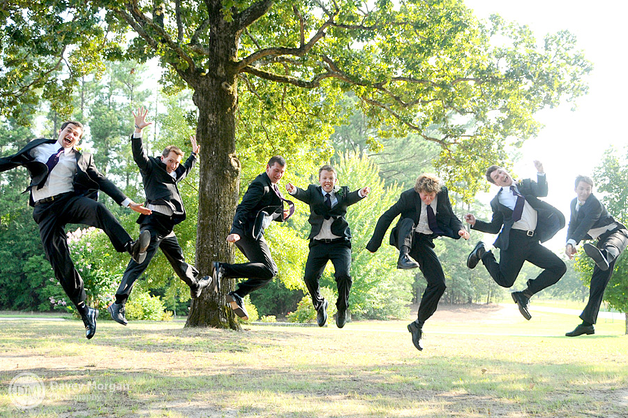 Groomsmen Jumping in the Air | Davey Morgan Photography