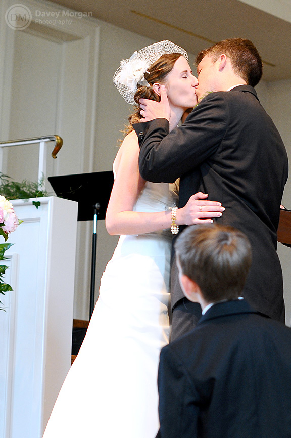 Bride and Groom's first kiss | Davey Morgan Photography