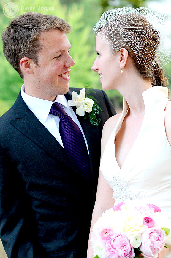 Bride and Groom Looking at Each Other | Davey Morgan Photography