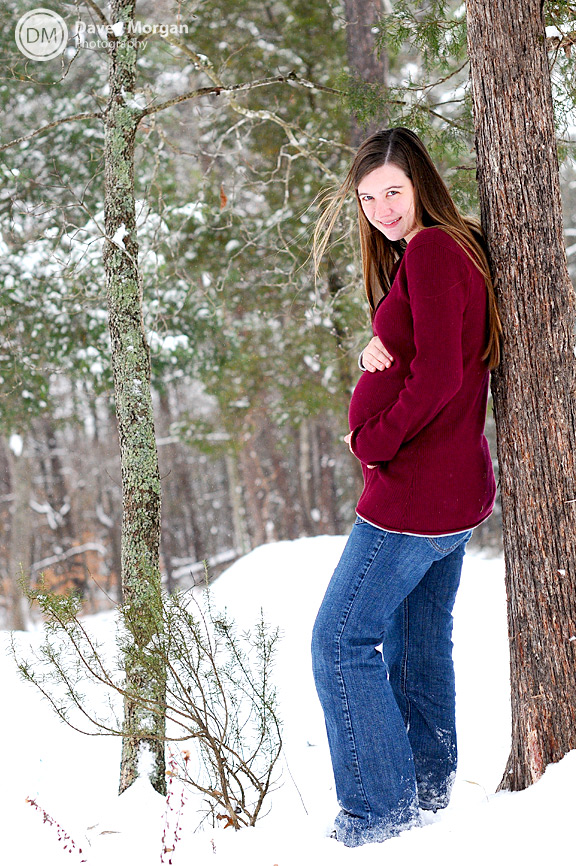 Maternity Pictures in Snow, Greenville, SC | Davey Morgan Photography