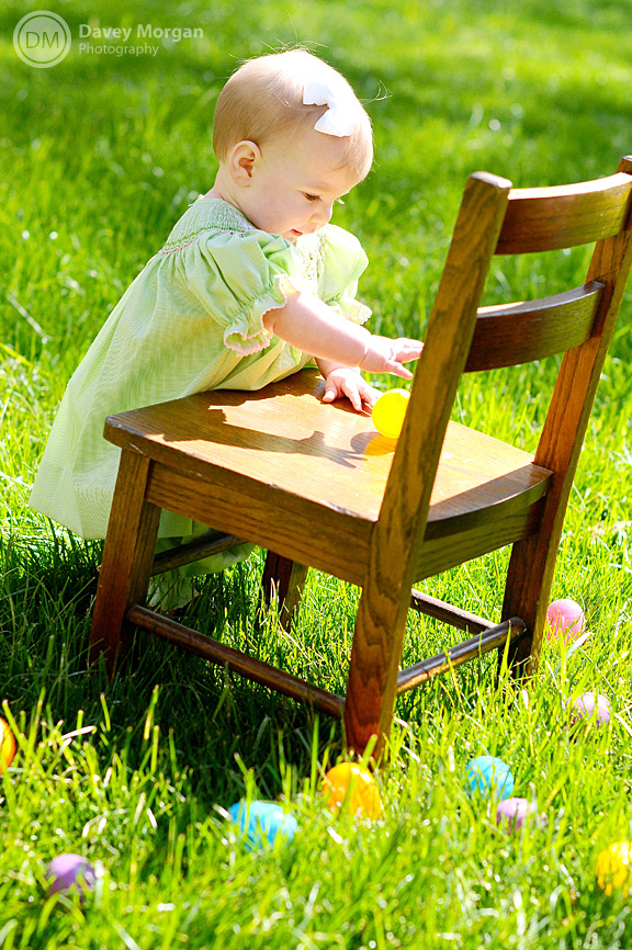 Baby Photographer in Greenville, SC | Easter Eggs | Davey Morgan Photography