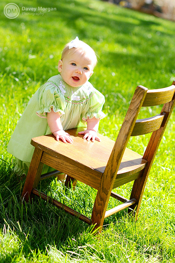Baby Photographer in Greenville, SC | Baby Chair | Davey Morgan Photography