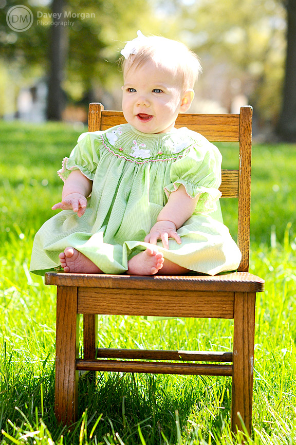 Baby Photographer in Columbia, SC | Baby Chair | Davey Morgan Photography