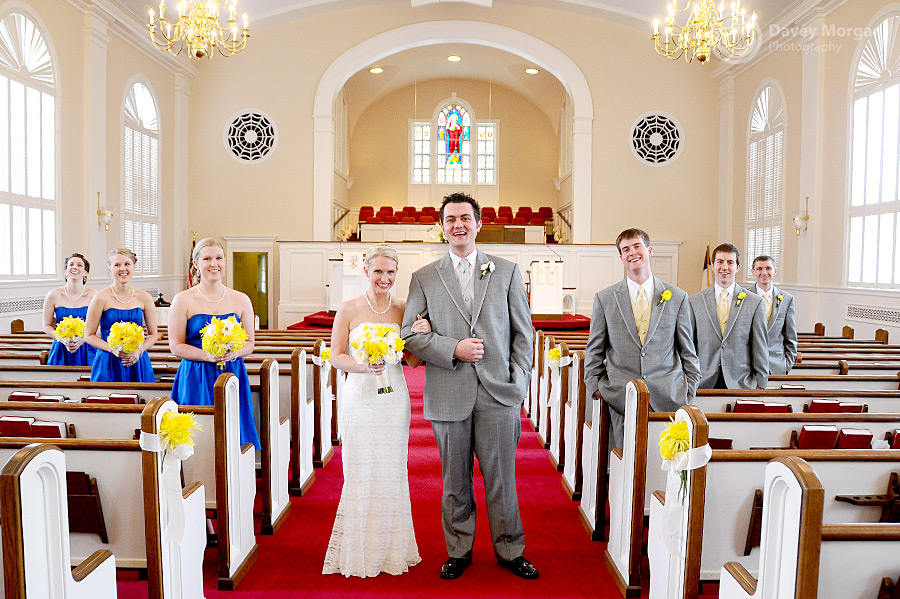 Wedding Party in the Church | Davey Morgan Photography