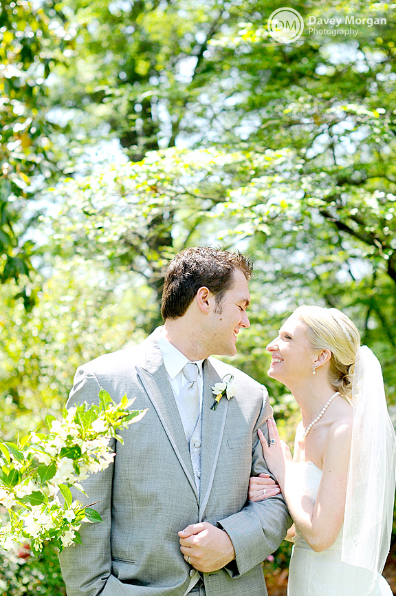 Bride and Groom smiling at each other | Davey Morgan Photography