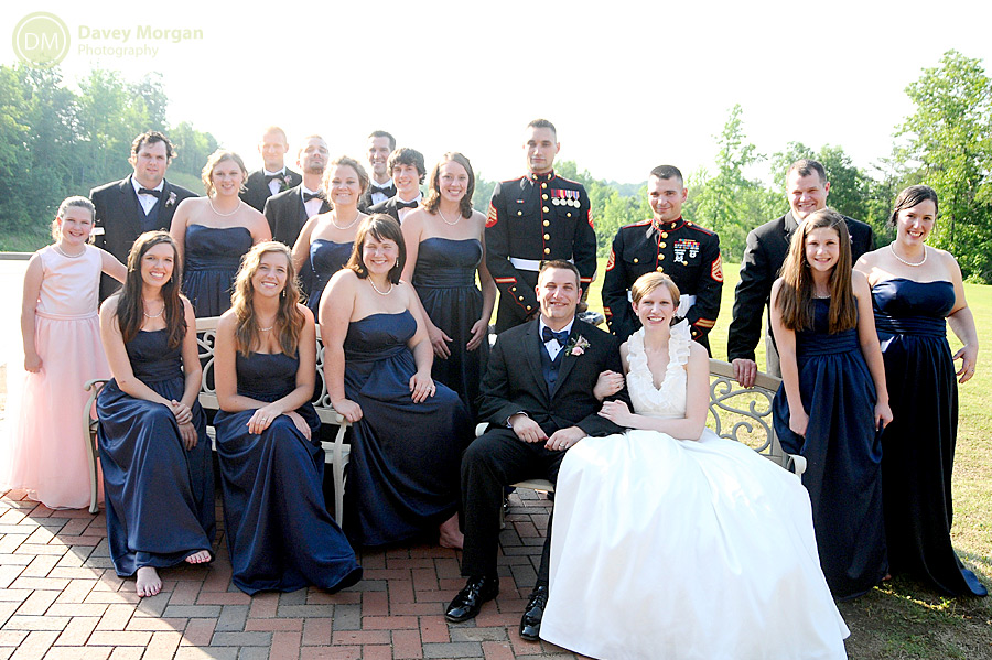 Bridal party picture outside | Davey Morgan Photography