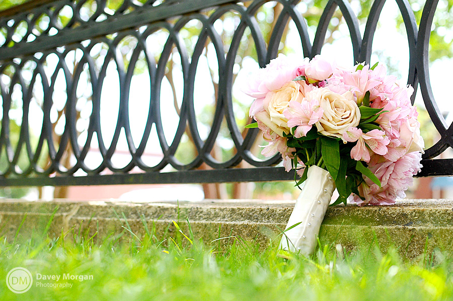 Bridal bouquet in grass | Davey Morgan Photography
