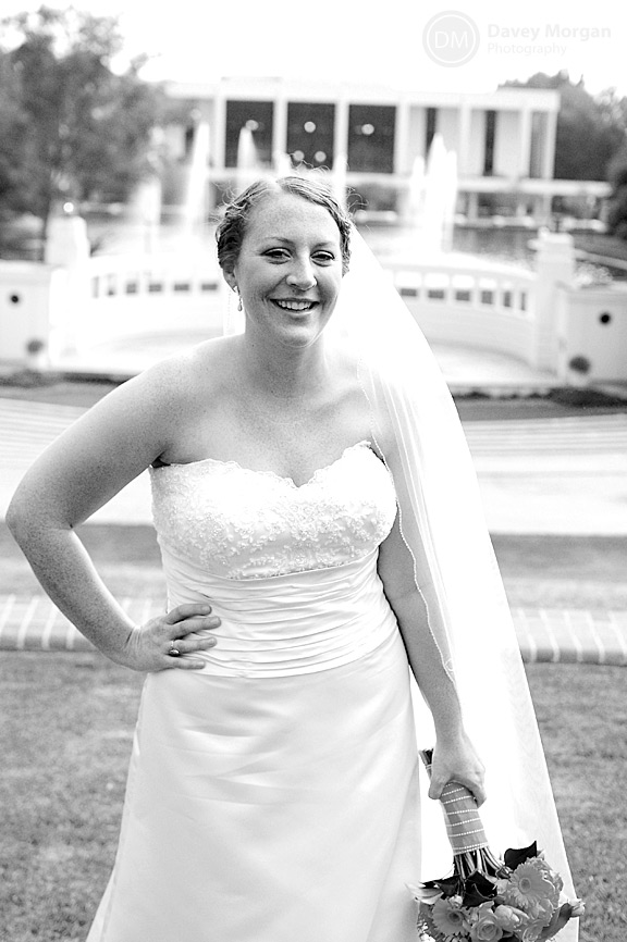 Bride on Clemson University Campus Pictures | Davey Morgan Photography
