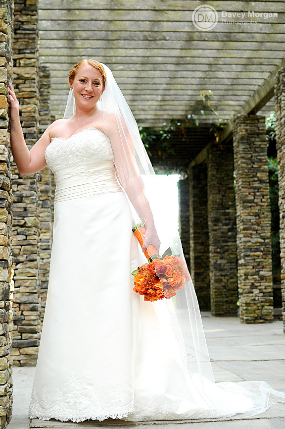 Bride in the South Carolina Botanical Gardens | Davey Morgan Photography