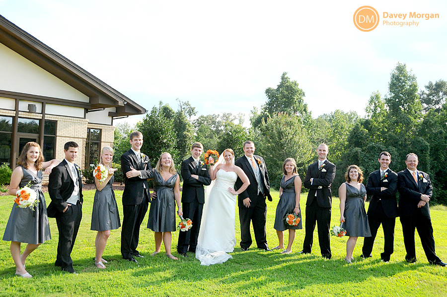 bridal party at the Clemson United Methodist Church | Davey Morgan Photography