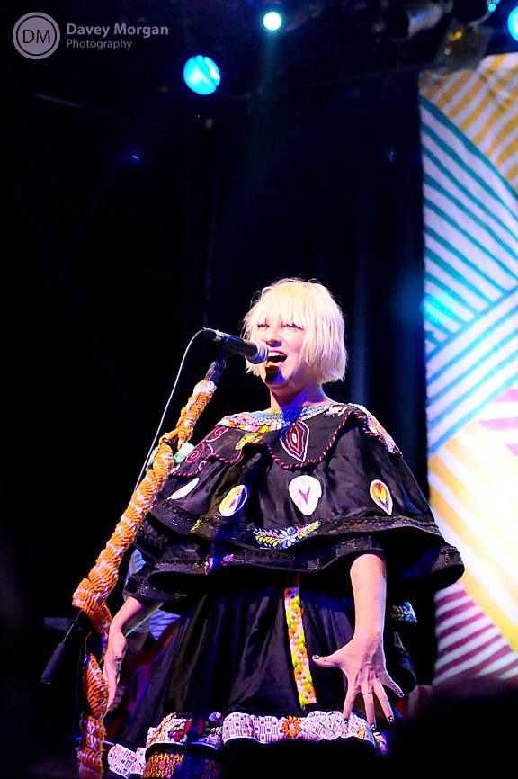 Sia performing in concert | Davey Morgan Photography