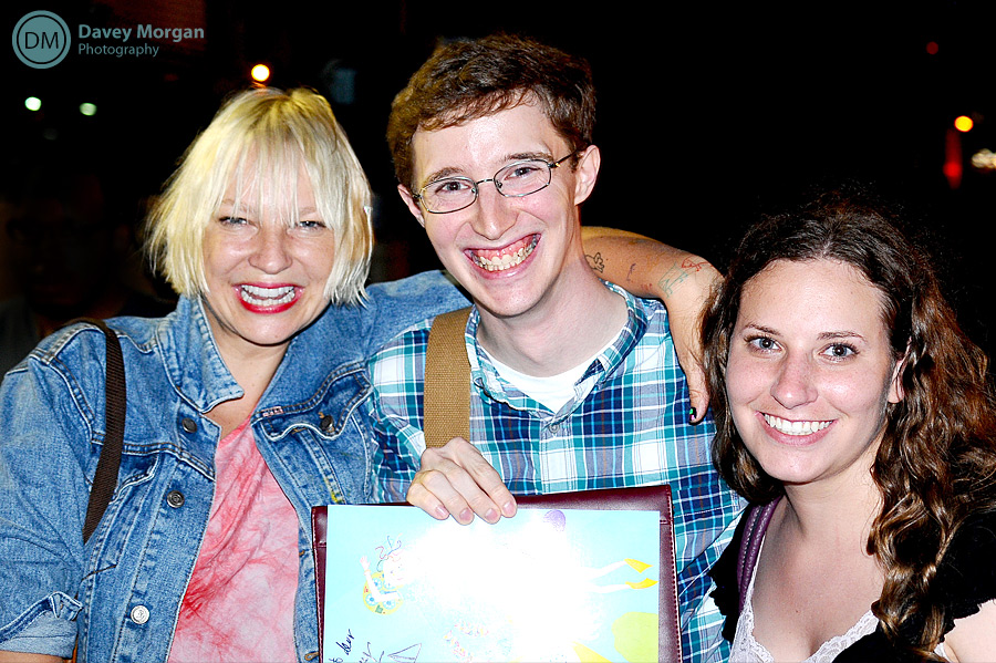 Sia and fans | Davey Morgan Photography