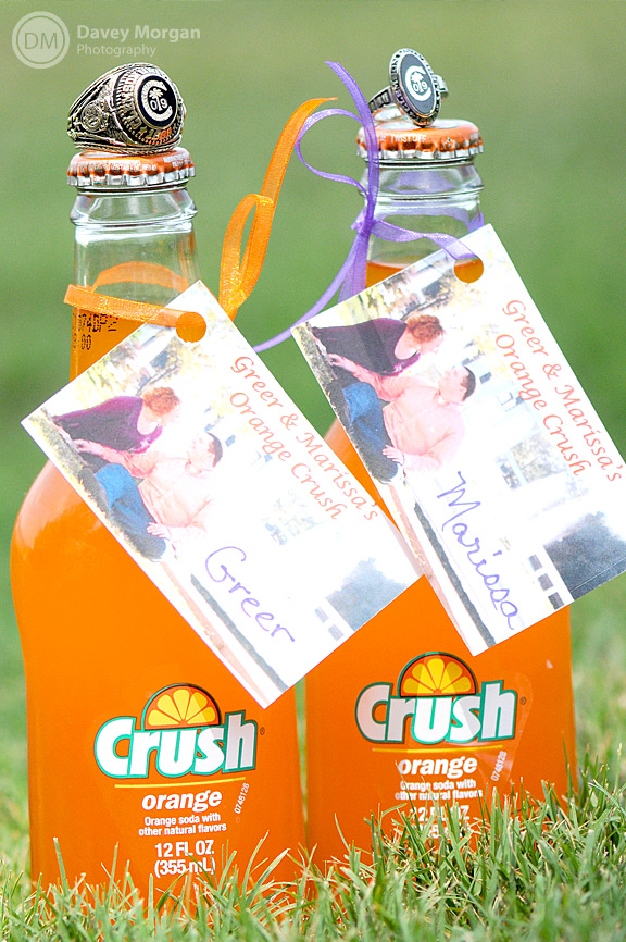 Crush Orange Soda with Clemson Rings on top | Davey Morgan Photography