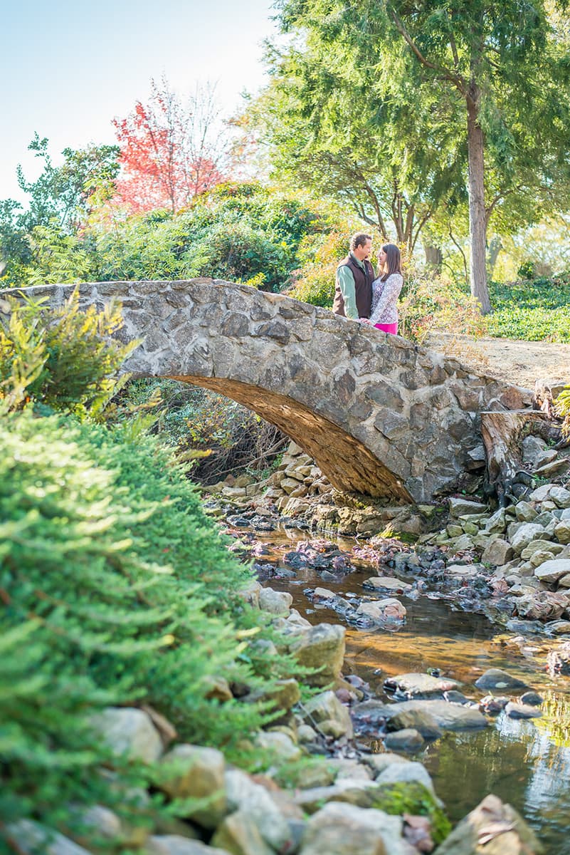 Engagement photos in a park in Greenville, SC
